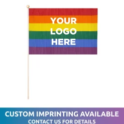 Hot Windy City Novelties Rainbow Pride 12"x18" Cloth Flags