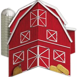 New Windy City Novelties Red Barn Centerpiece
