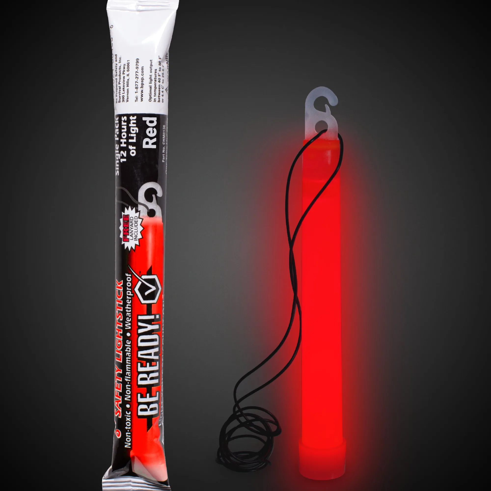 Online Windy City Novelties Be Ready 6" Safety Glow Stick Red