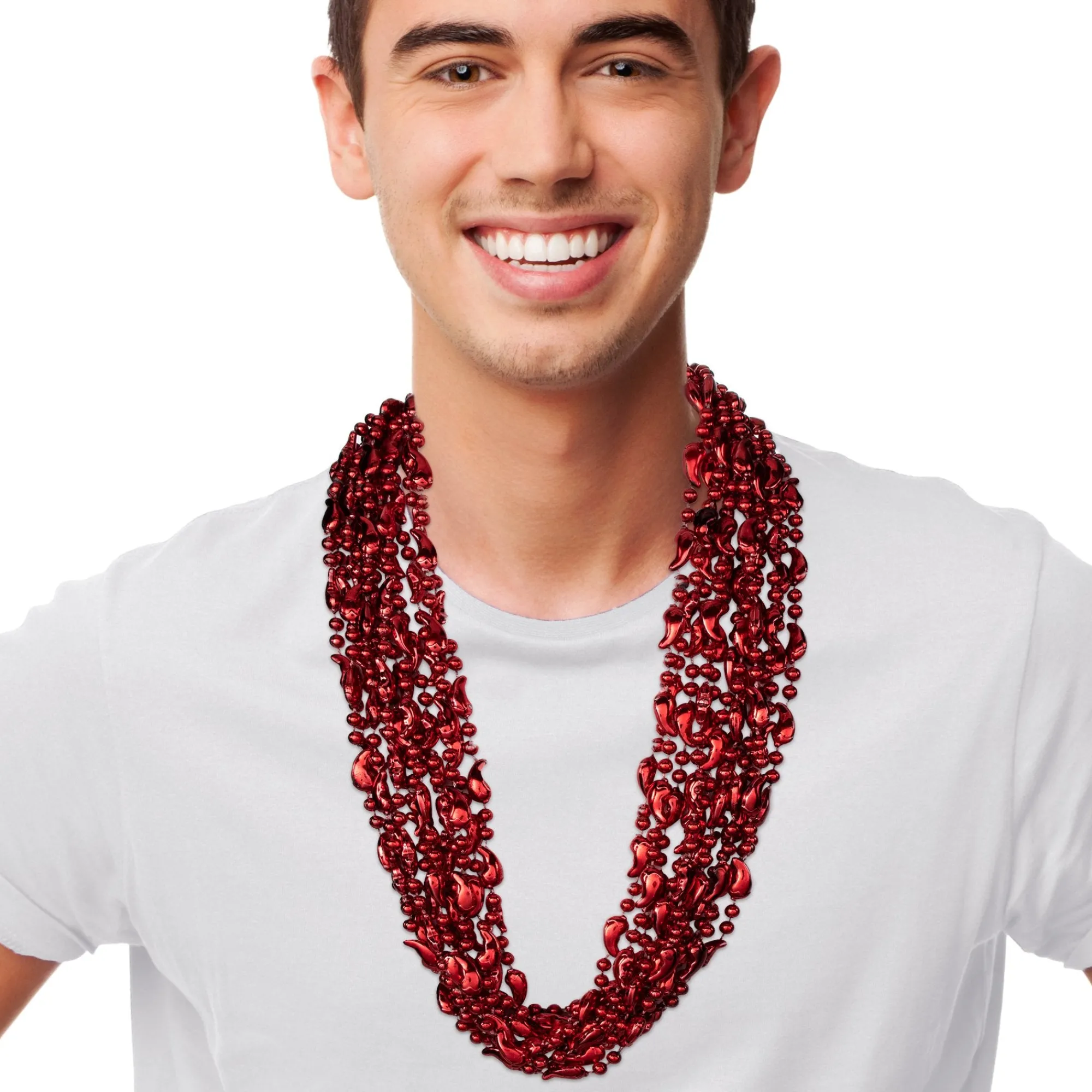 Sale Windy City Novelties Red Chili Pepper Bead Necklaces