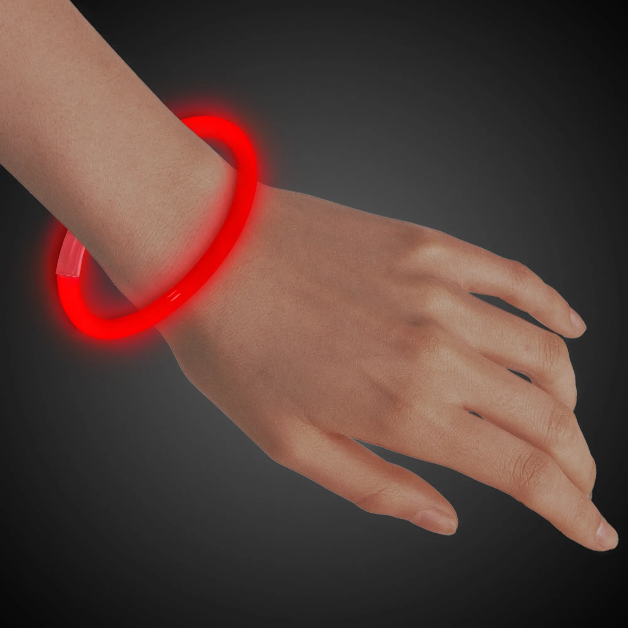 Outlet Windy City Novelties Glow 8" Bracelets Red