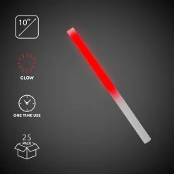 Outlet Windy City Novelties 10" Glow Sticks Red