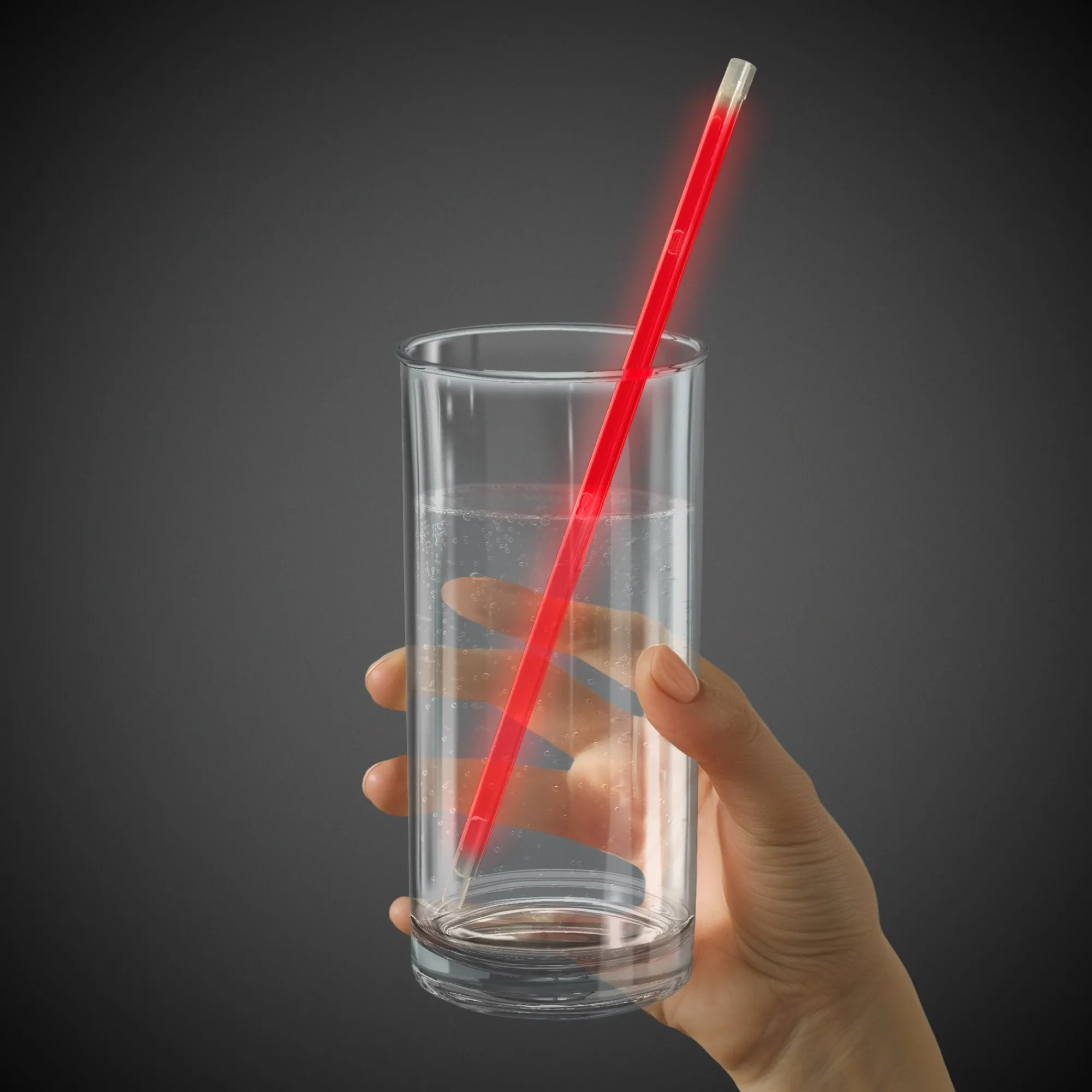Outlet Windy City Novelties 9" Glow Straws Red