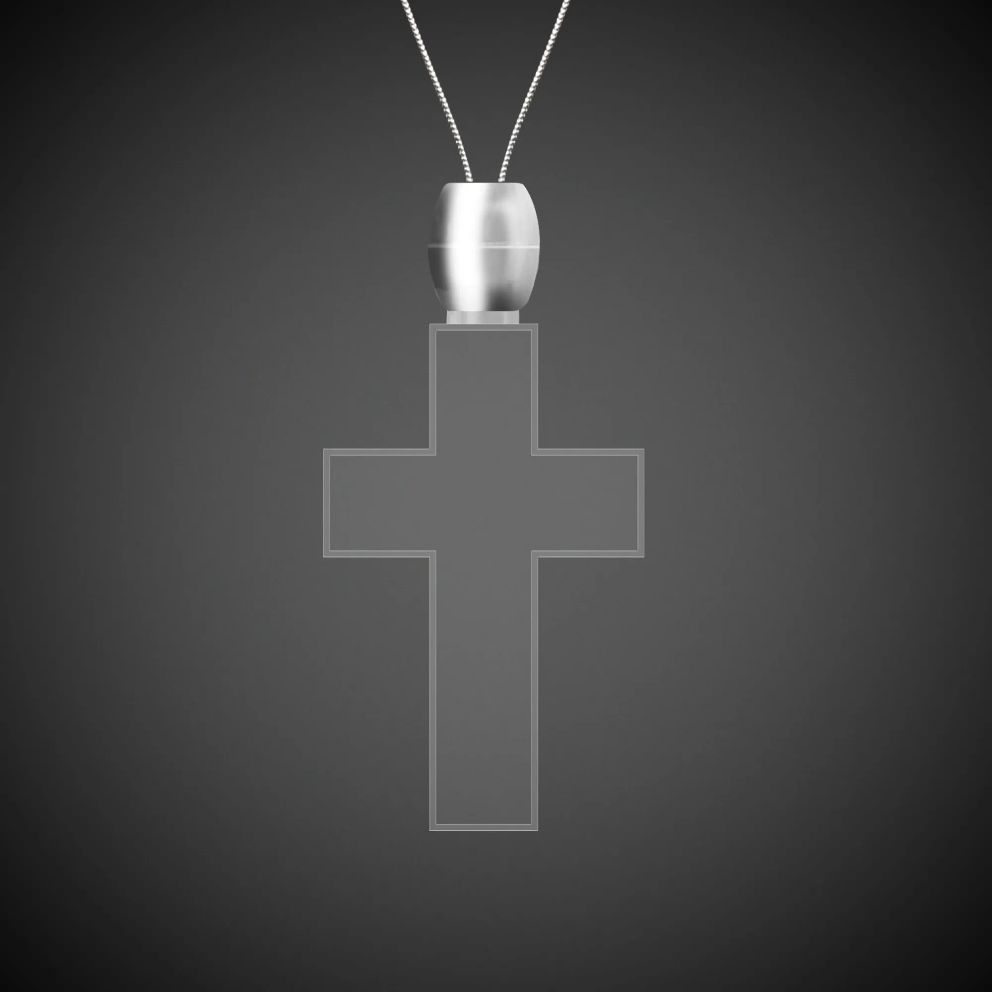 Windy City Novelties Red LED Cross Pendant Necklace