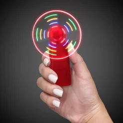 Discount Windy City Novelties LED Fan Red