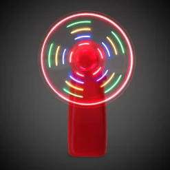 Discount Windy City Novelties LED Fan Red