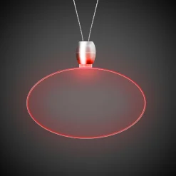 Outlet Windy City Novelties LED Oval Pendant Necklaces Red