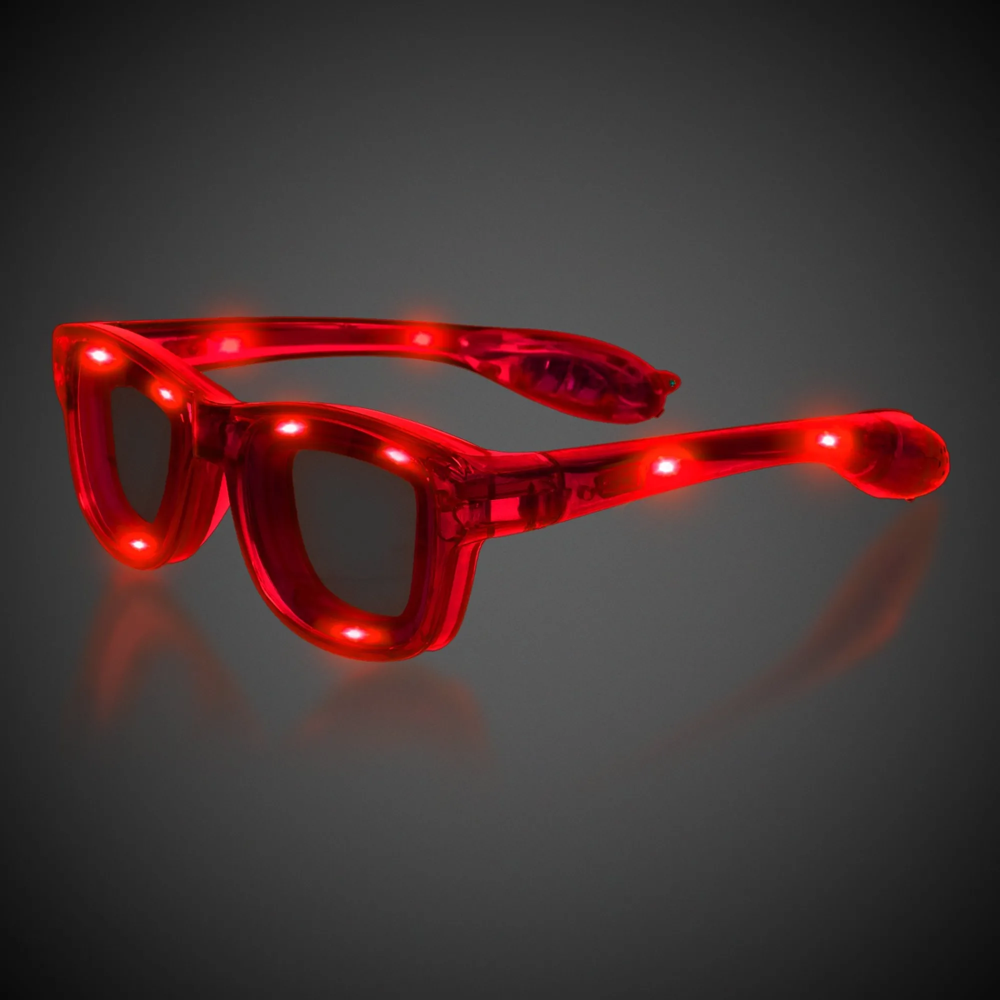 New Windy City Novelties LED Retro Sunglasses Red