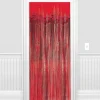 Outlet Windy City Novelties Red Metallic Fringe Curtain