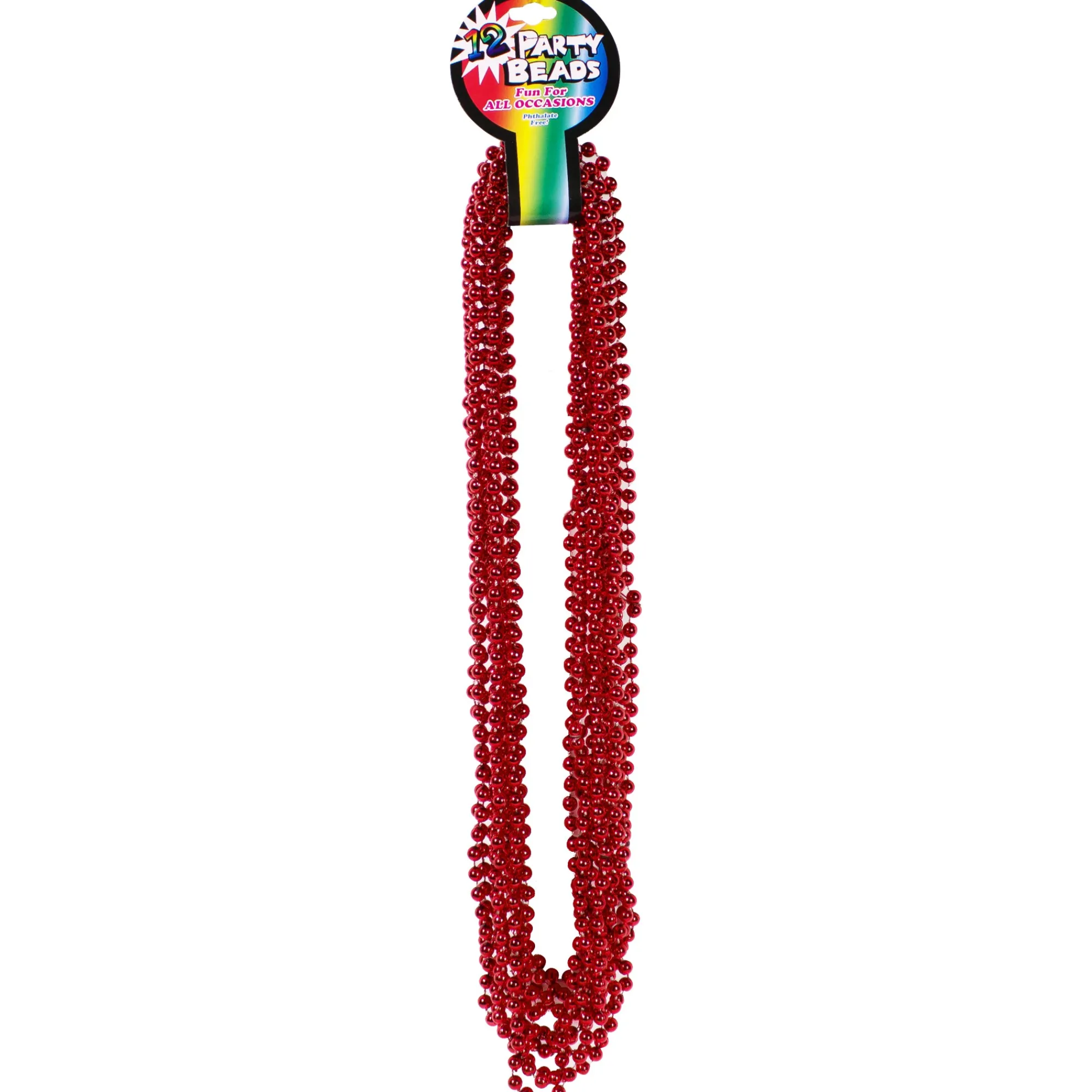 Best Windy City Novelties Red 7mm Bead 33" Necklaces