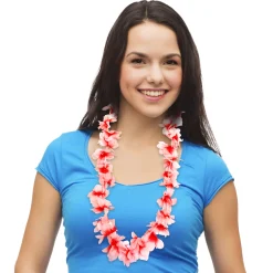 New Windy City Novelties Silk Flower 36" Leis Red