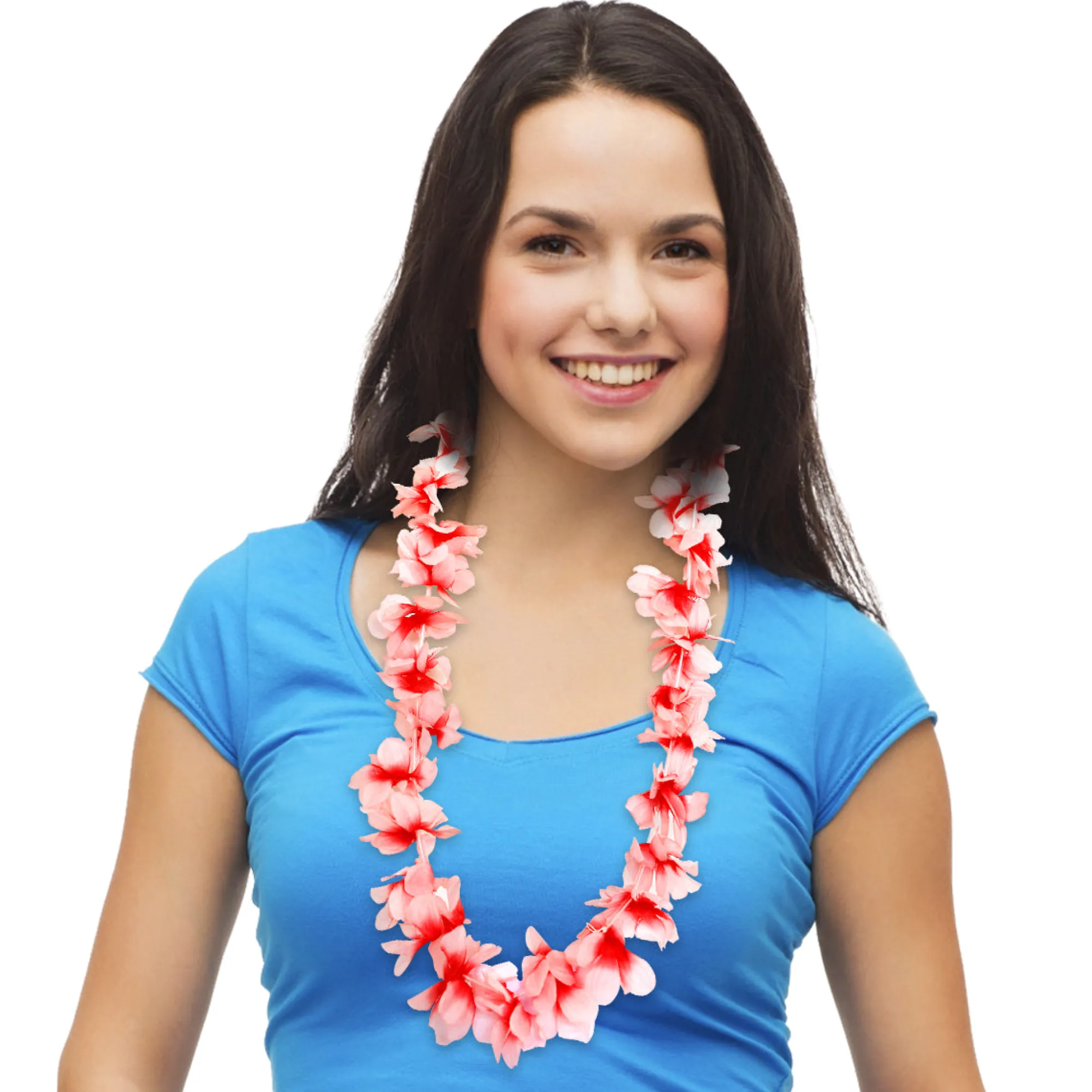 New Windy City Novelties Silk Flower 36" Leis Red