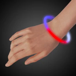 New Windy City Novelties Red, White, and Blue 8" Glow Bracelets