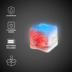 Outlet Windy City Novelties Red, White & Blue LED Ice Cubes Red/White/Blue