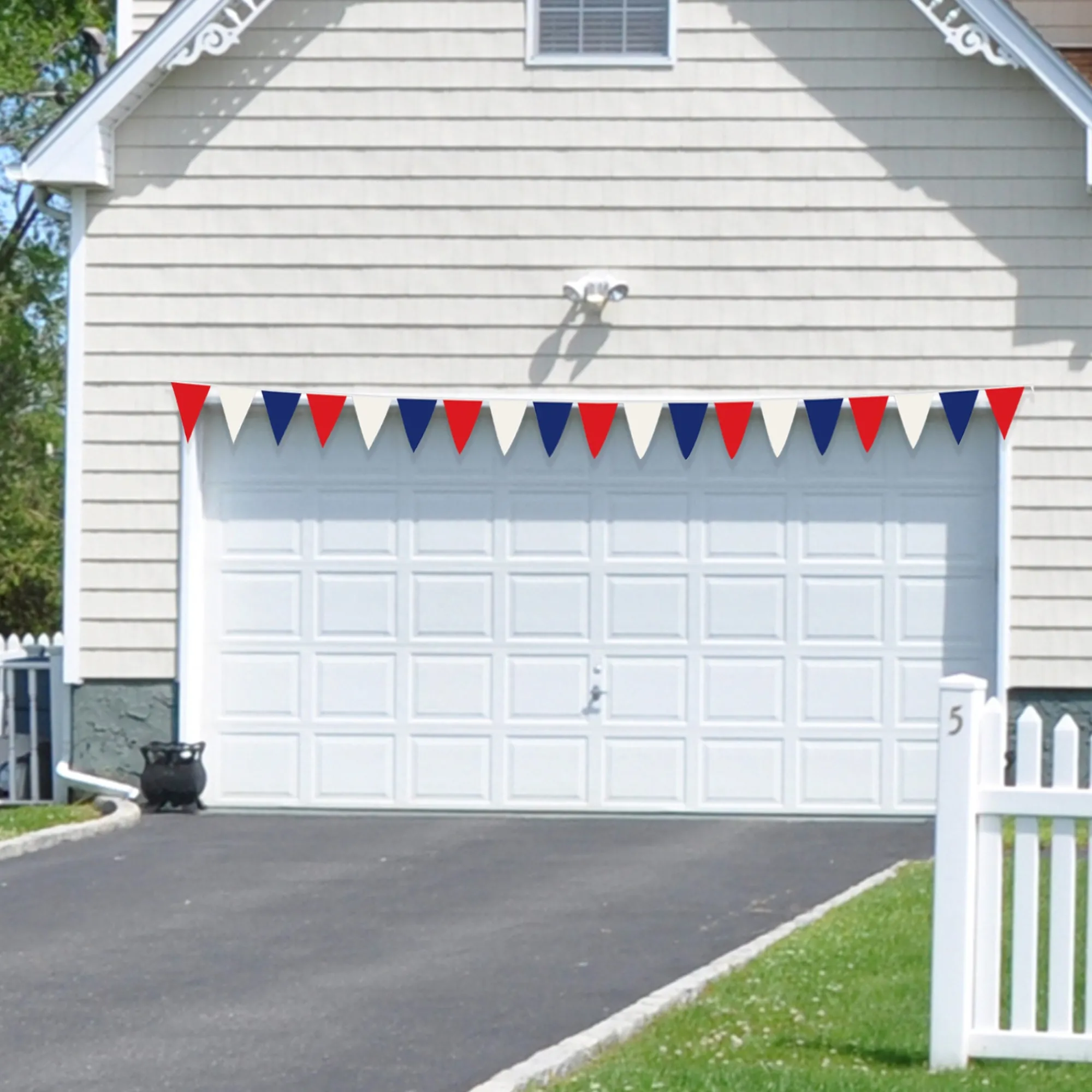 Windy City Novelties Red, White & Blue 120' Pennant Banner