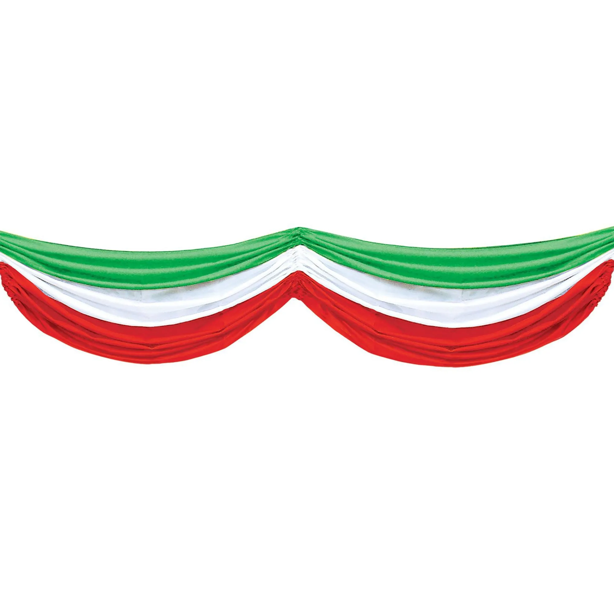 Best Windy City Novelties Red, White & Green Fabric Bunting Decoration