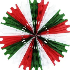 Best Windy City Novelties Red, White & Green Fan Decoration