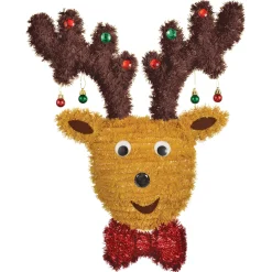 Hot Windy City Novelties Reindeer Tinsel Door Decoration