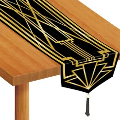 Hot Windy City Novelties Roaring 20's Art Deco Table Runner