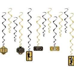 Clearance Windy City Novelties Roaring 20's Hanging Whirl Decorations