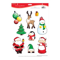 Online Windy City Novelties Santa & Friends Window Clings