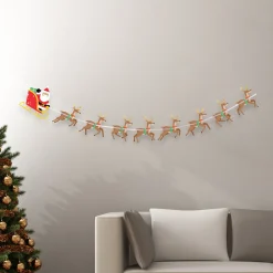 Discount Windy City Novelties Santa & Reindeer Banner