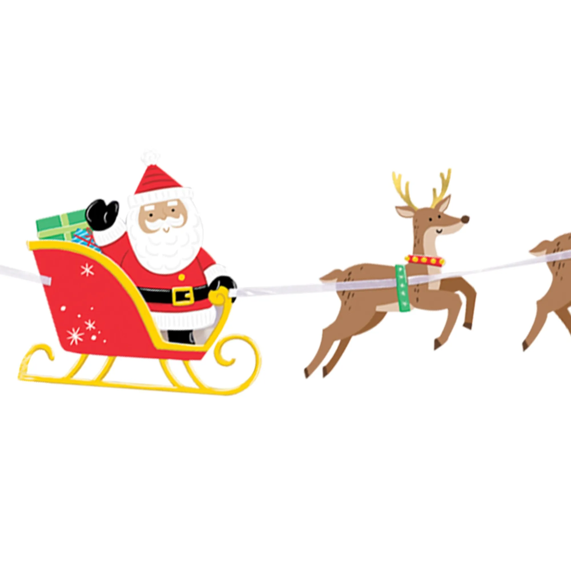 Discount Windy City Novelties Santa & Reindeer Banner