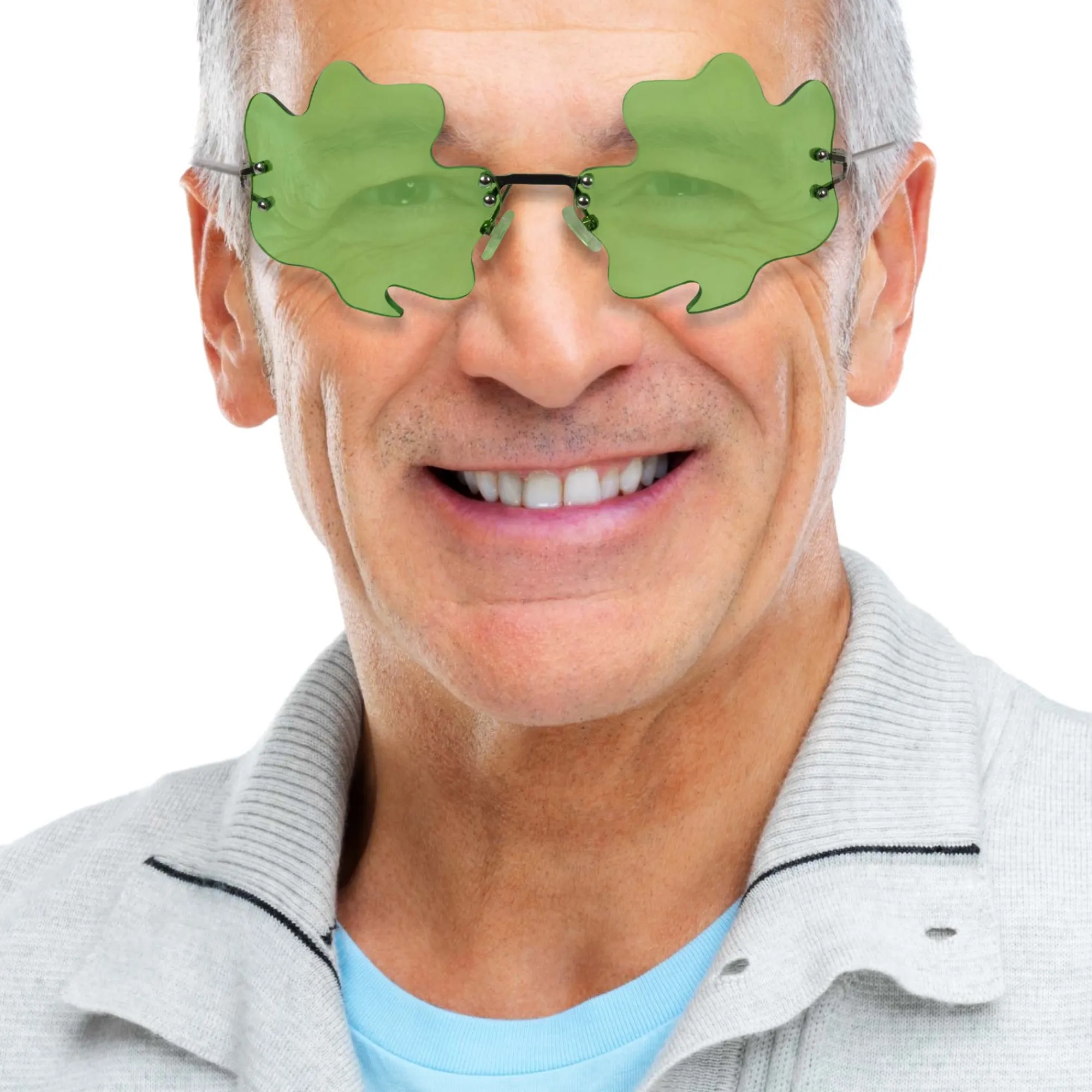 Hot Windy City Novelties Shamrock Sunglasses