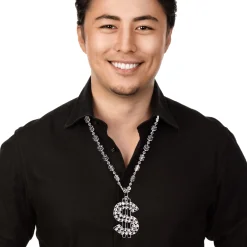 Outlet Windy City Novelties Silver Bead Dollar Sign Necklaces