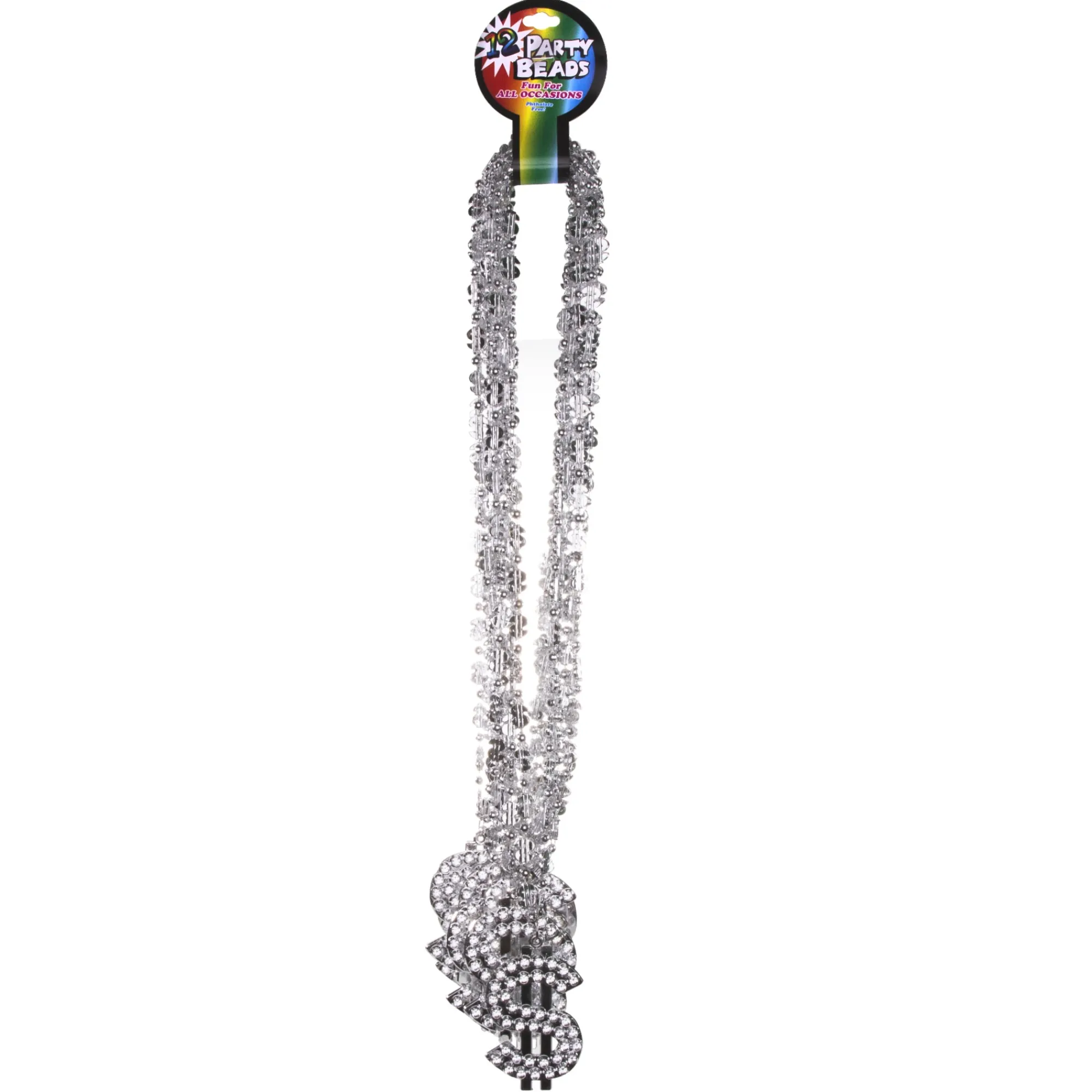 Outlet Windy City Novelties Silver Bead Dollar Sign Necklaces