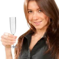 Clearance Windy City Novelties Silver Champagne Flutes