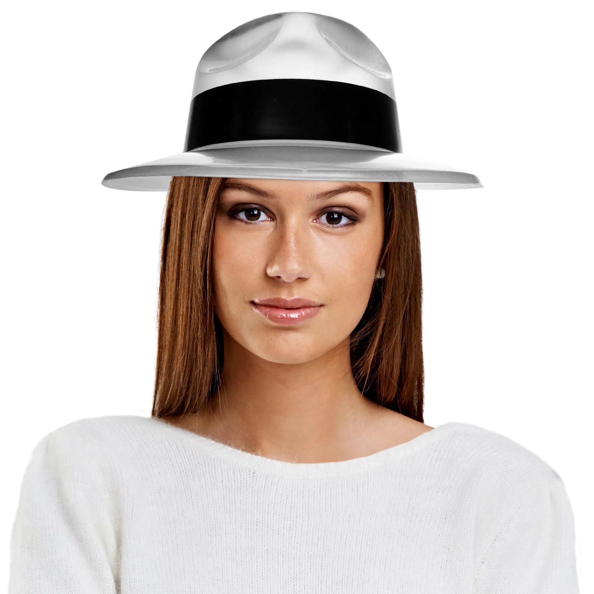 Clearance Windy City Novelties Silver Gangster Fedora Hats