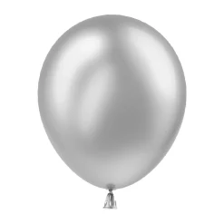 Windy City Novelties Silver Latex 12" Balloons