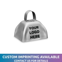 New Windy City Novelties Metal Cowbells Silver