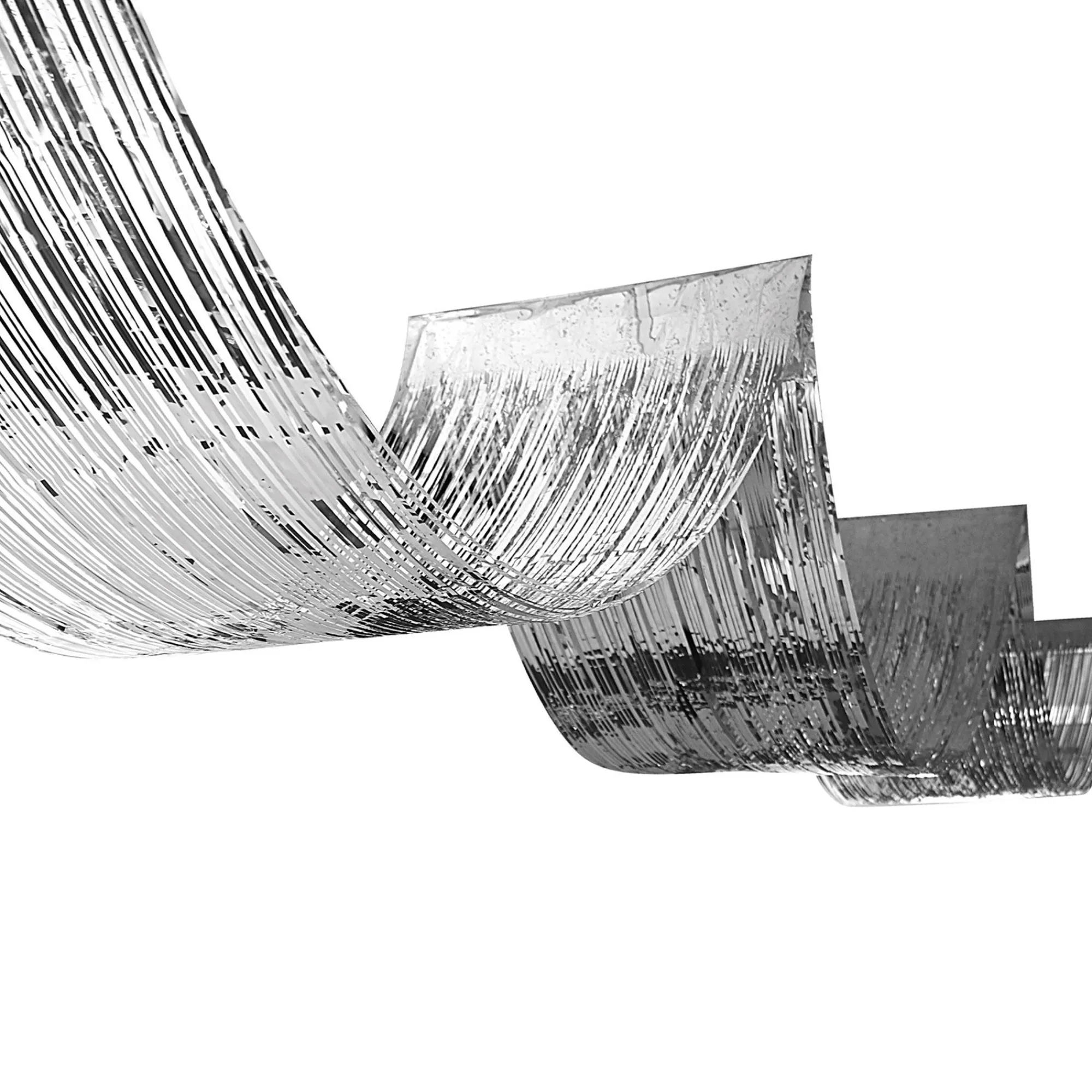 Discount Windy City Novelties Silver Metallic Fringe Ceiling Curtain