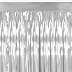Windy City Novelties Silver Metallic Fringed Table Skirt