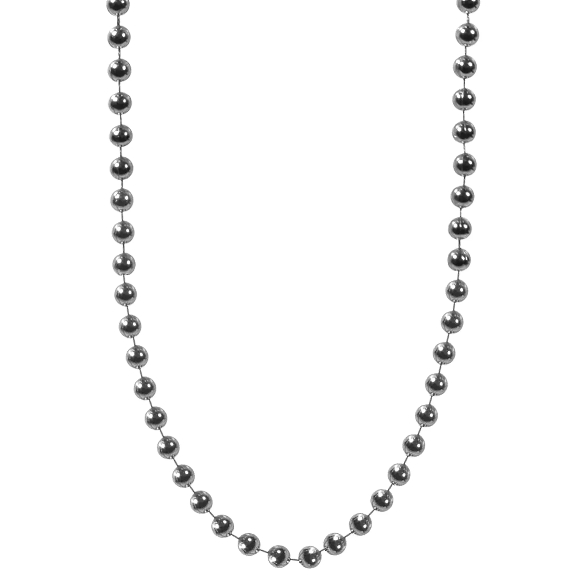 Sale Windy City Novelties Silver 7mm Bead 33" Necklaces