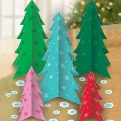 Best Windy City Novelties Slotted Colorful Paper Trees