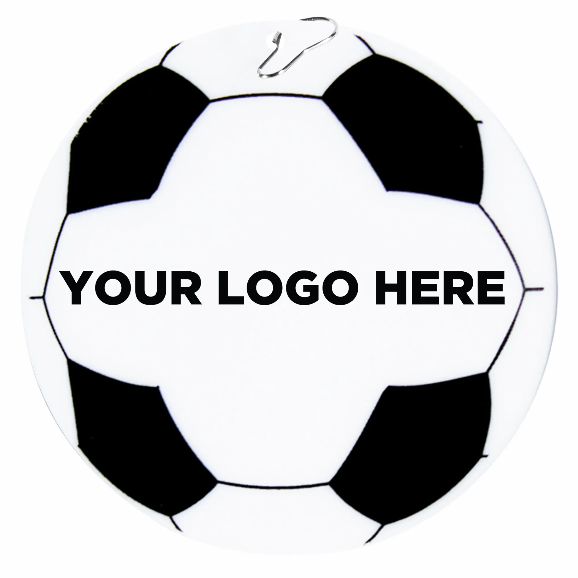 Hot Windy City Novelties Soccer Ball Plastic 2 1/2" Medallion