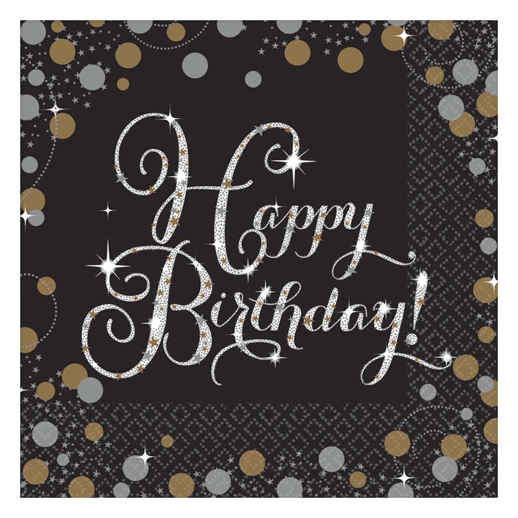 Best Windy City Novelties Sparkling Birthday Lunch Napkins