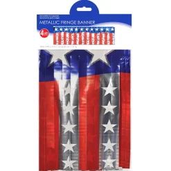 Hot Windy City Novelties Stars & Stripes Fringe Banner