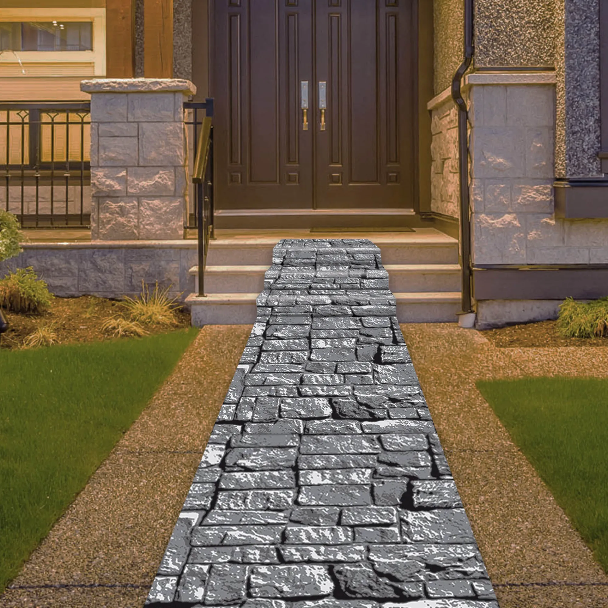Discount Windy City Novelties Stone Path Floor Runner