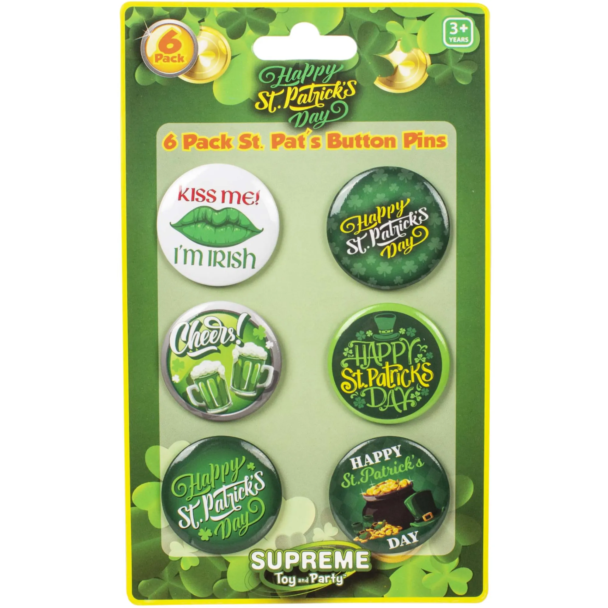Windy City Novelties St. Patrick's Day Buttons
