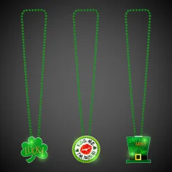 Clearance Windy City Novelties St. Patrick's Day LED Pendant Bead Necklaces Retail Display