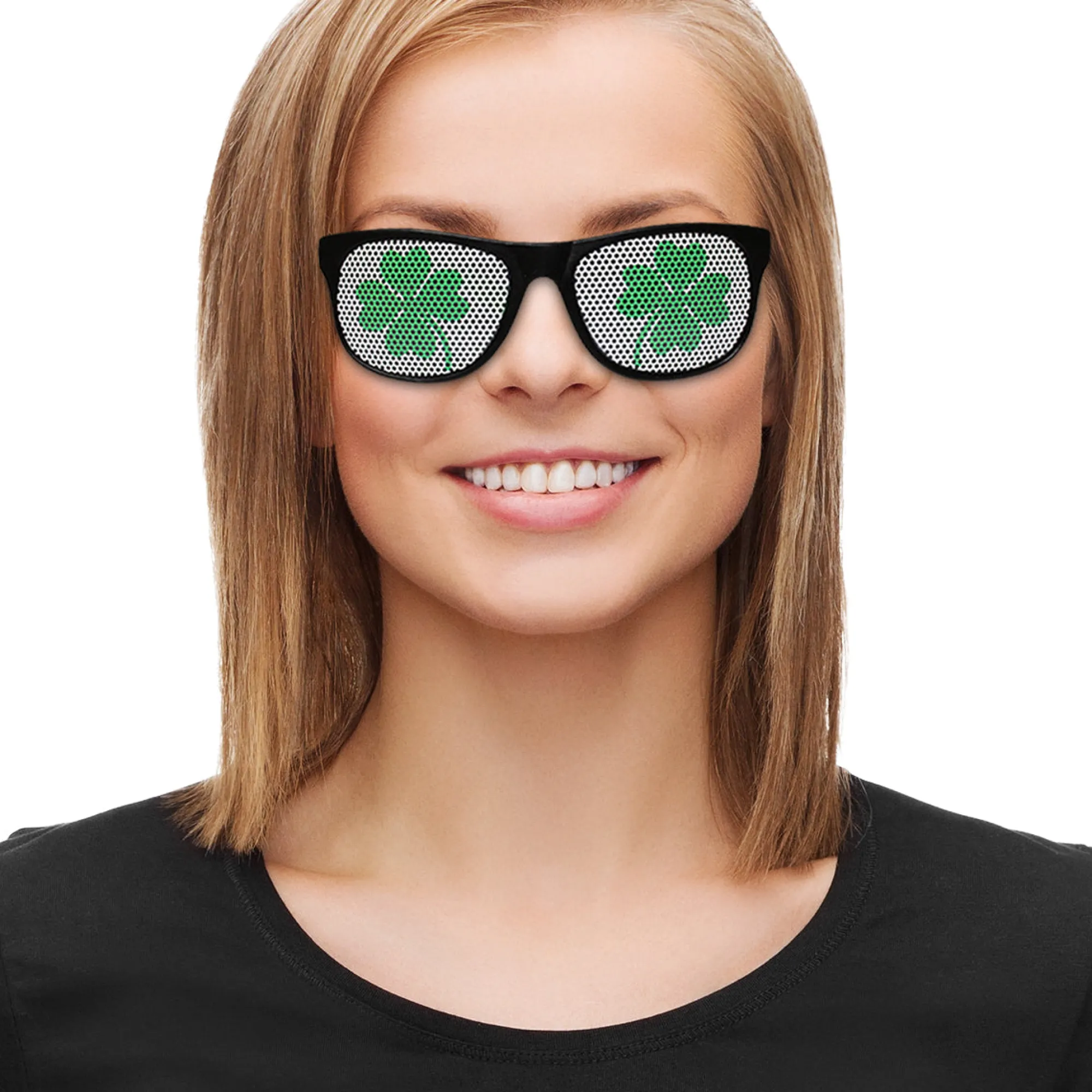 Online Windy City Novelties St. Patrick's Shamrock Party Sunglasses
