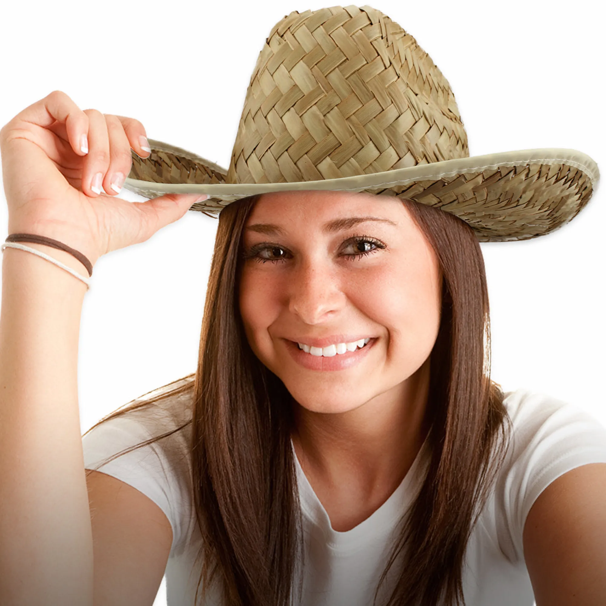 Sale Windy City Novelties Straw Cowboy Hat