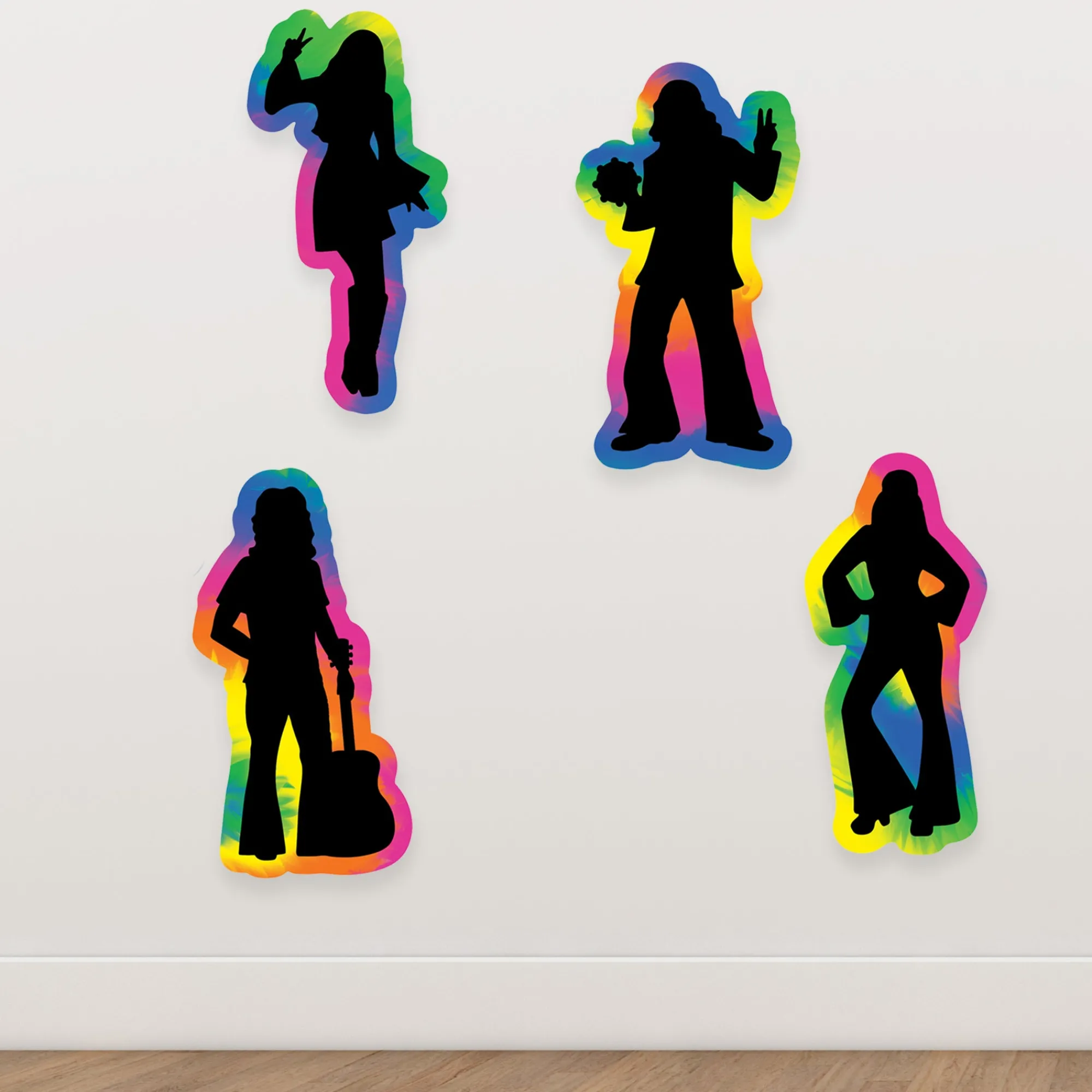 Online Windy City Novelties Tie Dye Hippie Silhouettes