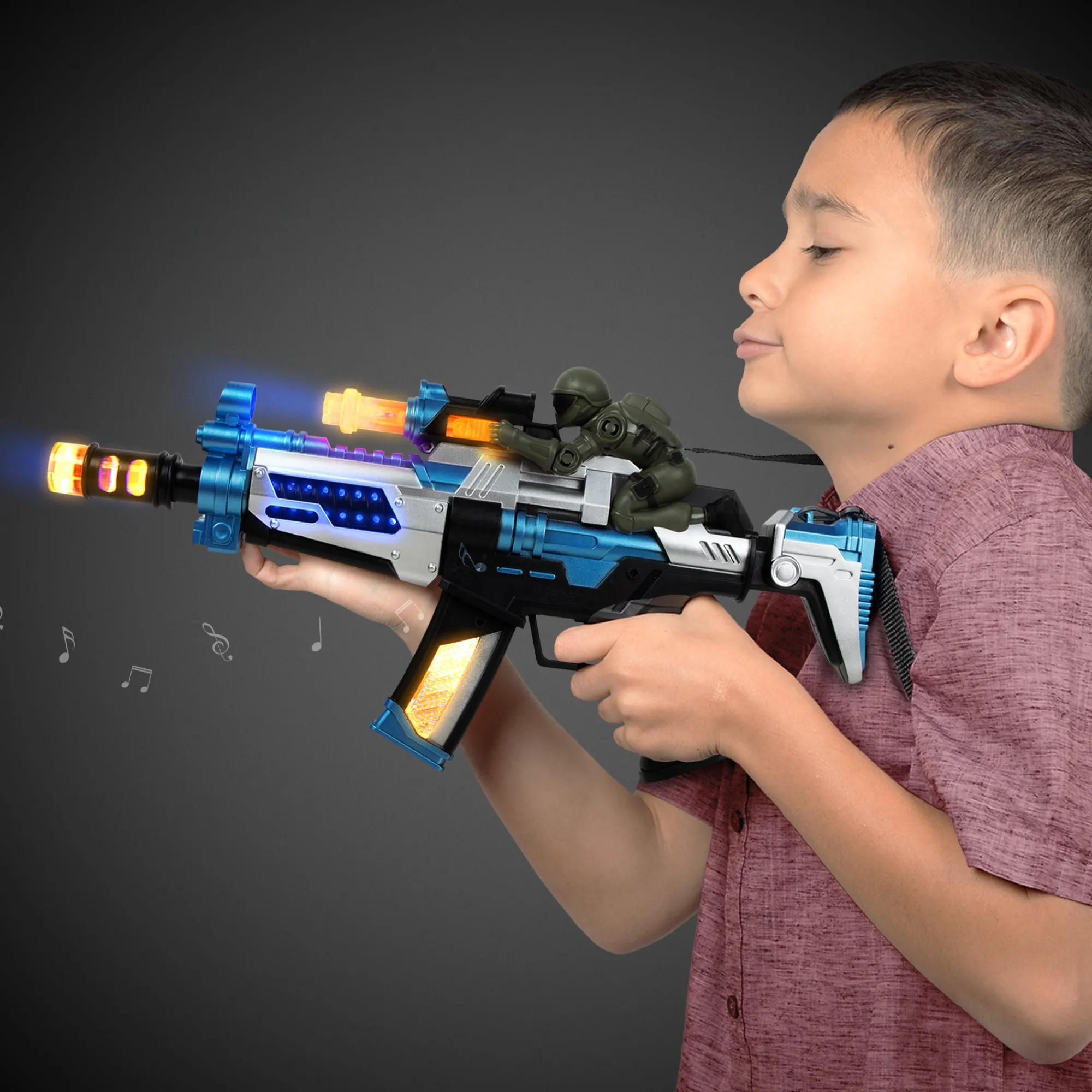 Clearance Windy City Novelties Toy Machine Gun with Military Figure