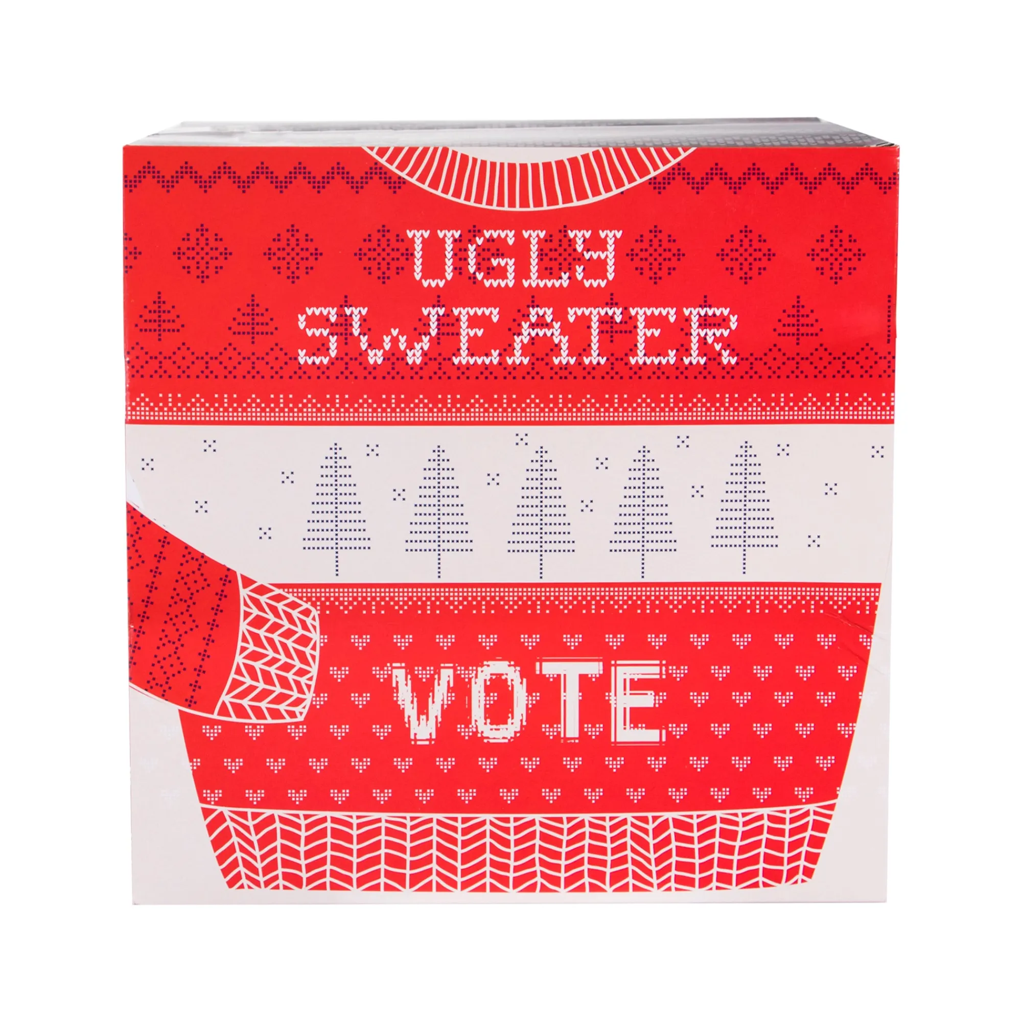Hot Windy City Novelties Ugly Christmas Sweater Ballot Box