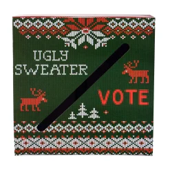 Hot Windy City Novelties Ugly Christmas Sweater Ballot Box